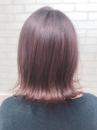 ミディアム カラー 髪質改善【due hair】砂川 翔のヘアスタイル