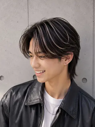 カラー メンズ 宇梶 千愛のヘアスタイル