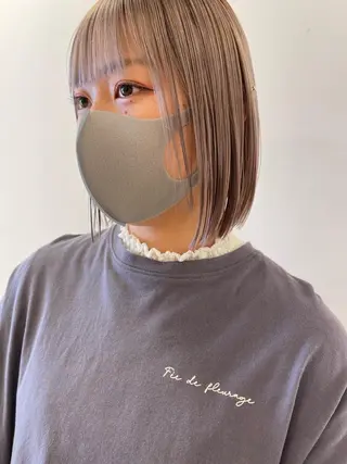 ショート カラー 髪質改善・縮毛矯正 年間1500名担当♪のヘアスタイル