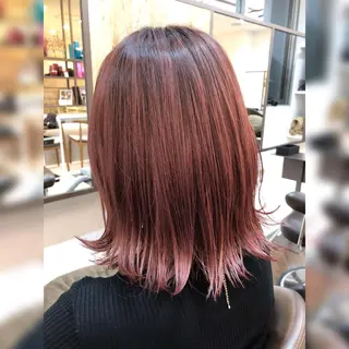 ミディアム YOFAhair芦屋 峰★カラーリストのヘアスタイル