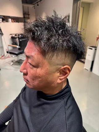 ショート パーマ メンズ Mizuki Yajimaのヘアスタイル