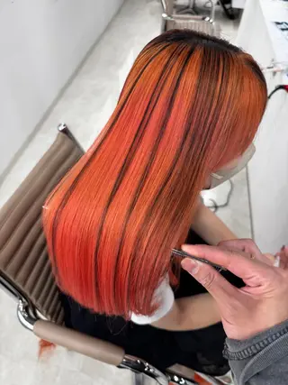ロング カラー 柔らか美髪矯正 髪質改善　DAITOのヘアスタイル