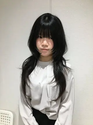 ロング Hanaka🪷 ニュアンス×レイヤーのヘアスタイル