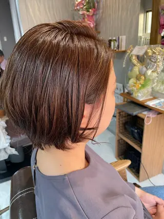 ミディアム 阪本 亜由美のヘアスタイル