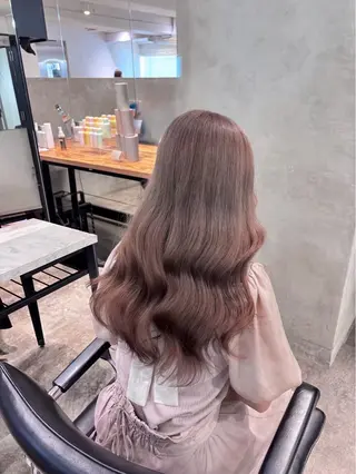 ロング カラー 傷ませないカラー ✨髪質改善✨レオンのヘアスタイル