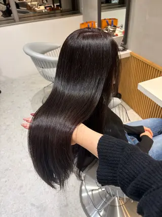 ロング カラー アレンジ/レイヤー 赤み消し/はるかのヘアスタイル