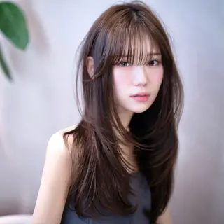 ミディアム 原宿/韓国/髪質改善 /レイヤー/ボブのヘアスタイル