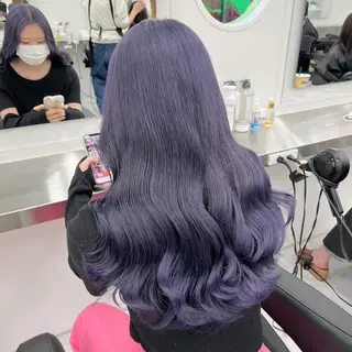 ロング カラー ヘアアレンジ 縮毛矯正🤍 ボブ/ HIKARIのヘアスタイル