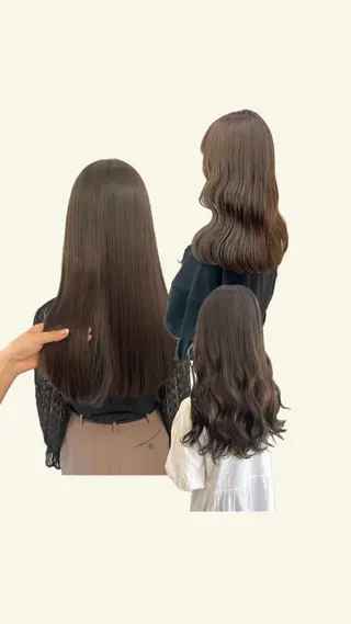 ロング カラー ParveMix 岡本えりかのヘアスタイル