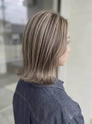 ミディアム 菅野谷 琉那のヘアスタイル