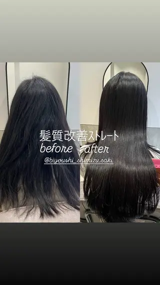 ロング パーマ しみず さきのヘアスタイル