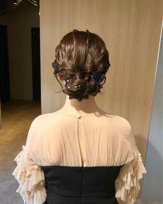 ロング ヘアアレンジ juve.大分/ 秋月ひとはのヘアスタイル