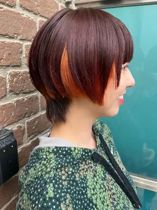 セミロング カラー パーマ ヘアアレンジ メンズ キッズ ネイル マツエク・マツパ アイブロウ 久木原 ゆりのヘアスタイル