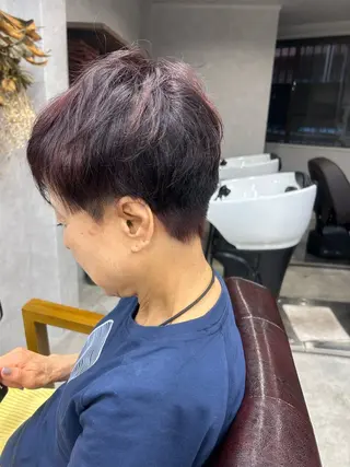 ショート カラー Lien 深井店のヘアスタイル