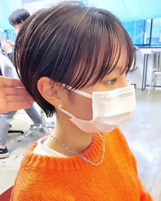 ショート カラー 白髪ぼかし/ショート /ミニボブだいじのヘアスタイル