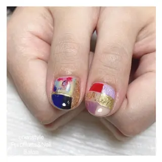 ショート ネイル 🐾enen style 🐾のネイルデザイン