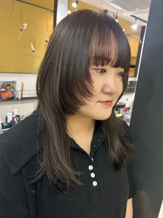 ロング カラー hubhair レイヤー/透明感のヘアスタイル