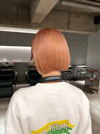 ミディアム カラー 宮川 日菜子のヘアスタイル