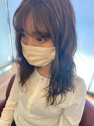ロング パーマ 韓国好き🇰🇷 美容師MIKUのヘアスタイル