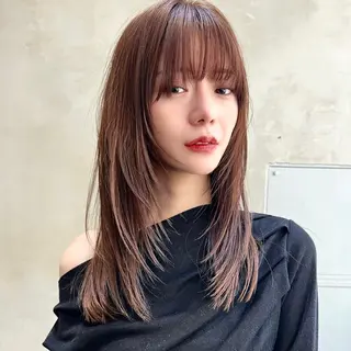 セミロング カラー 丁寧なカウンセリング 🌿Chiemi🌿のヘアスタイル