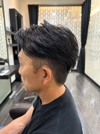 カラー メンズ ナチュラルヘア 神田一瑳のヘアスタイル