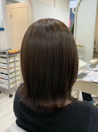 セミロング 町田 あみのヘアスタイル