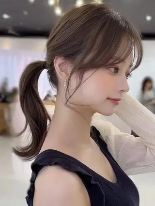 ミディアム FOCUS JAPAN4のヘアスタイル