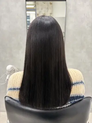 ロング カラー 梅雨対策すぐ巻ける ☔️縮毛矯正勝倉　麗のヘアスタイル