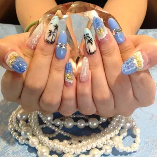 ネイル ロング ・:*+.✳︎˚✧₊ MAKI NAILのネイルデザイン