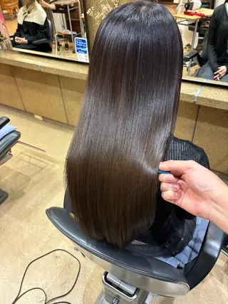 ロング カラー パーマ ヘアアレンジ 田中 俊貴のヘアスタイル
