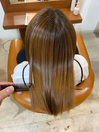 ショート 縮毛矯正とレイヤー カット/杉村凜汰郎のヘアスタイル