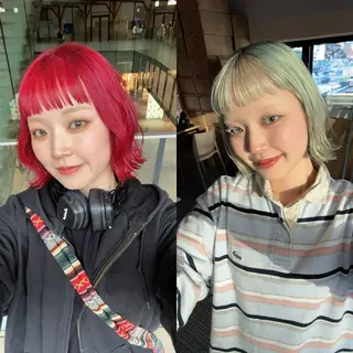 ショート カラー 赤みゼロ/透明感 カラー🌿KANTAのヘアスタイル