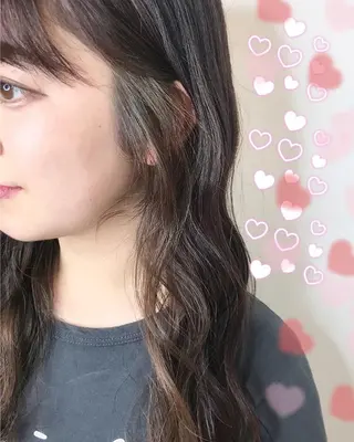 セミロング カラー 新宿駅近♡個室 ♡関口三都季🌜のヘアスタイル