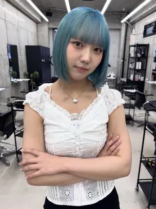 ショート カラー Asami/名古屋/ ハイトーン/デザインのヘアスタイル