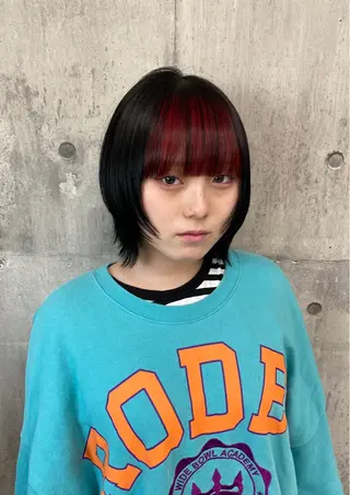 ショート カラー ヘアアレンジ 🌈【🎀ヘアデザイ ナー🎀】✨ノン✨のヘアスタイル