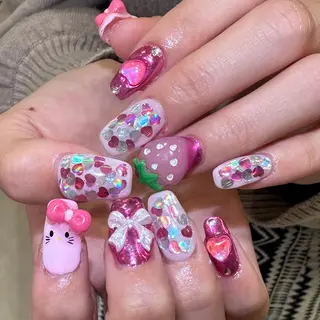ネイル 🍓個性派ネイル🎶 /Komachi❤️のネイルデザイン