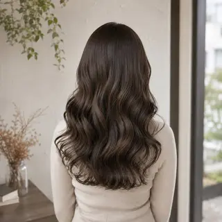 ロング カラー 💠透明感グレージュ /韓国風レイヤー💠のヘアスタイル