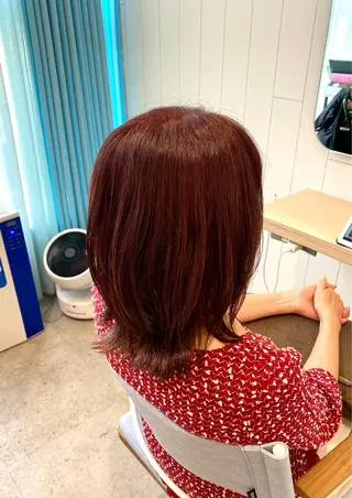 ミディアム カラー メンズパーマ・ カット モリヤ🌺のヘアスタイル