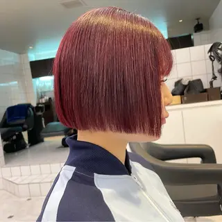 ショート カラー 【美髪矯正/絹髪】 🎀hinano🎀のヘアスタイル