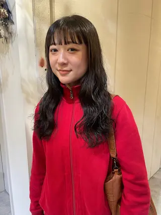 ロング パーマ 狩野 羅夢のヘアスタイル