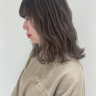 セミロング kiyono ⭐︎ダブルカラーのヘアスタイル