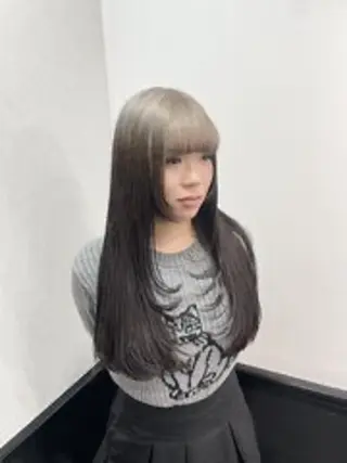 ロング カラー 💖透明感カラー💖 美優のヘアスタイル
