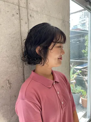 パーマ 佐伯 和佳のヘアスタイル
