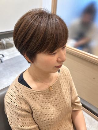 ショート カラー 久木原 ゆりのヘアスタイル