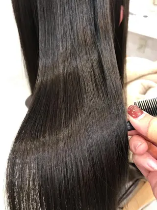 セミロング 野澤 朱里のヘアスタイル