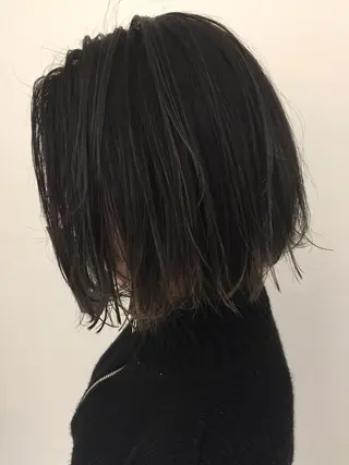 ミディアム カラー ✂️小顔カット✂️ 山本有紀のヘアスタイル