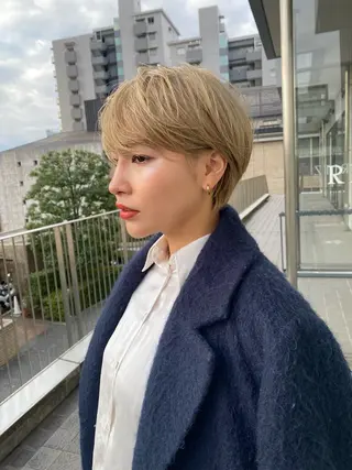 ショート ✨似合わせカラー 阿部賢✨のヘアスタイル
