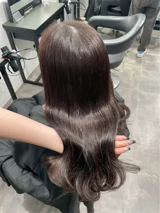 ロング カラー 韓国っぽ×透け感🪽 Fumi 🤍のヘアスタイル