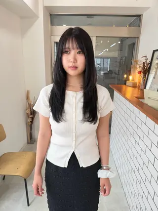 ロング 川野 彩海のヘアスタイル