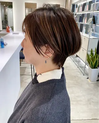 ショート カラー 平沢 真司のヘアスタイル